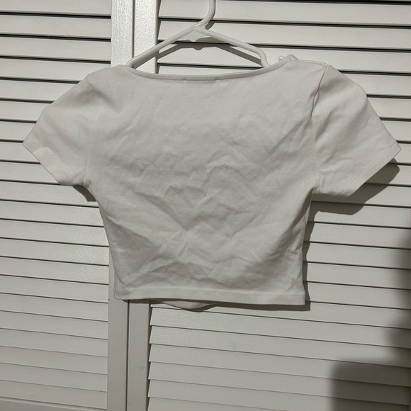 Zara square neckline crop top - Picture 3 of 4